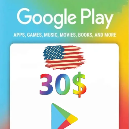 گیفت کارت 30 دلاری گوگل پلی آمریکا