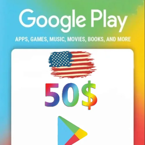 گیفت کارت 50 دلاری گوگل پلی آمریکا