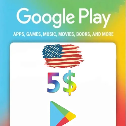 گیفت کارت 5 دلاری گوگل پلی آمریکا
