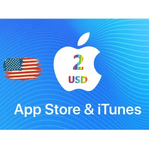 گیفت کارت 2 دلاری  اپل استور آمریکا