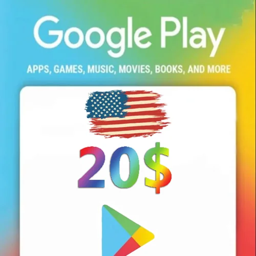 گیفت کارت 20 دلاری گوگل پلی آمریکا